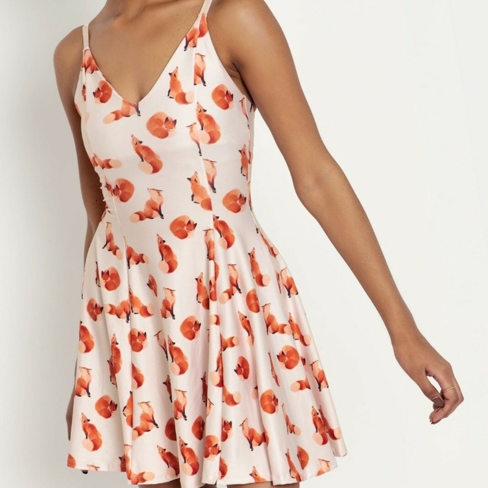 Ghost Foxes Mini Strappy Dress